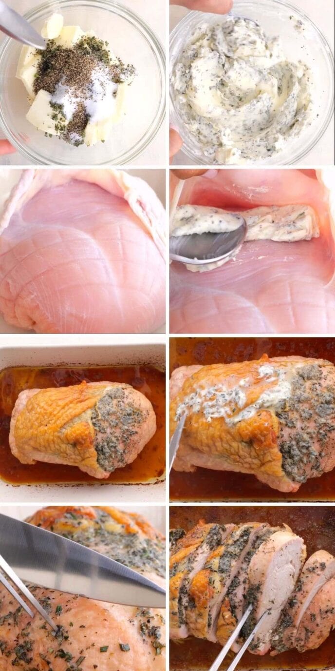 Roasted Turkey Breast Recipe [+VIDEO] Dinner, then Dessert