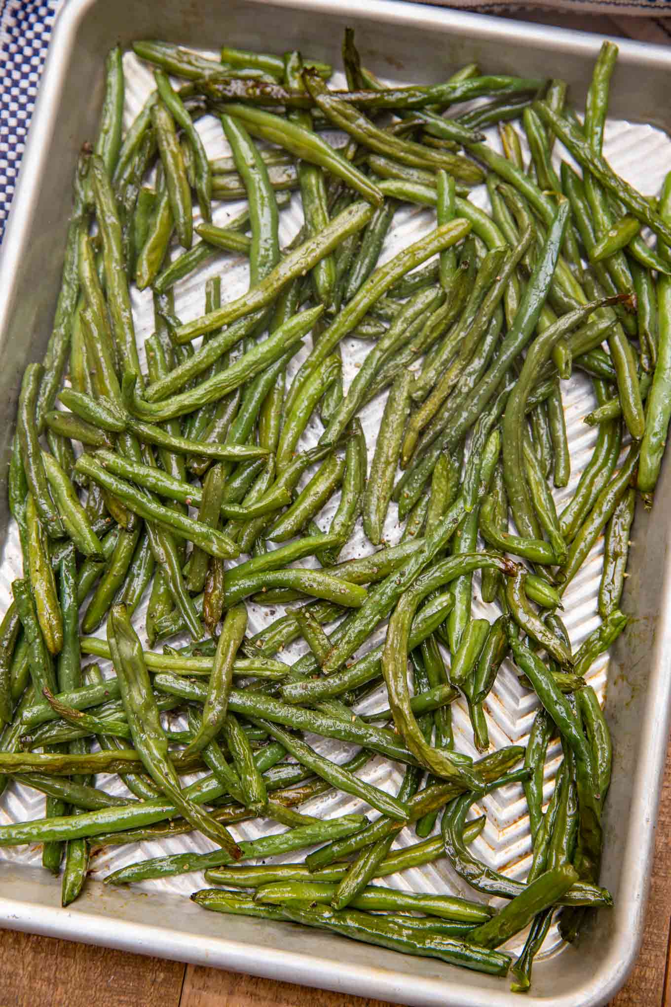 Roasted Green Beans - Dinner, then Dessert