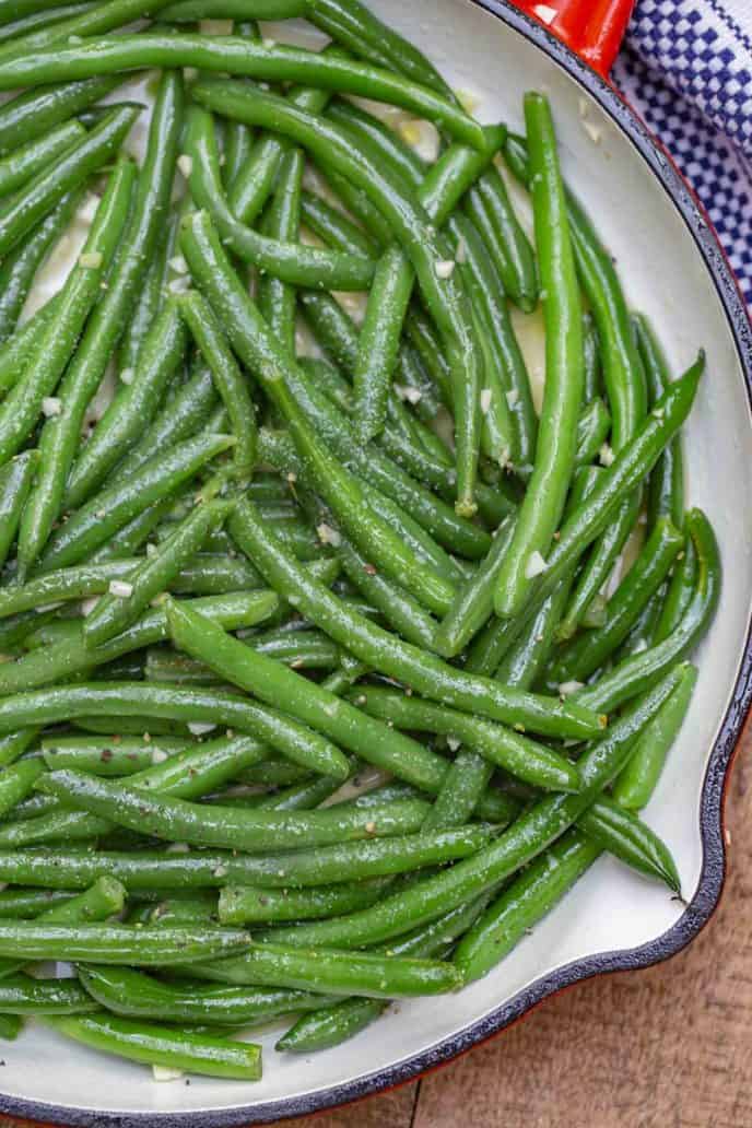 Sautéed Green Beans Dinner, then Dessert