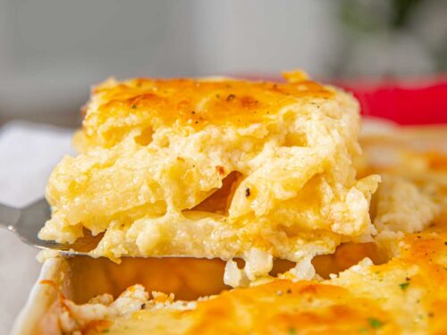 Cheesy Scalloped Potatoes Recipe - Dinner, then Dessert