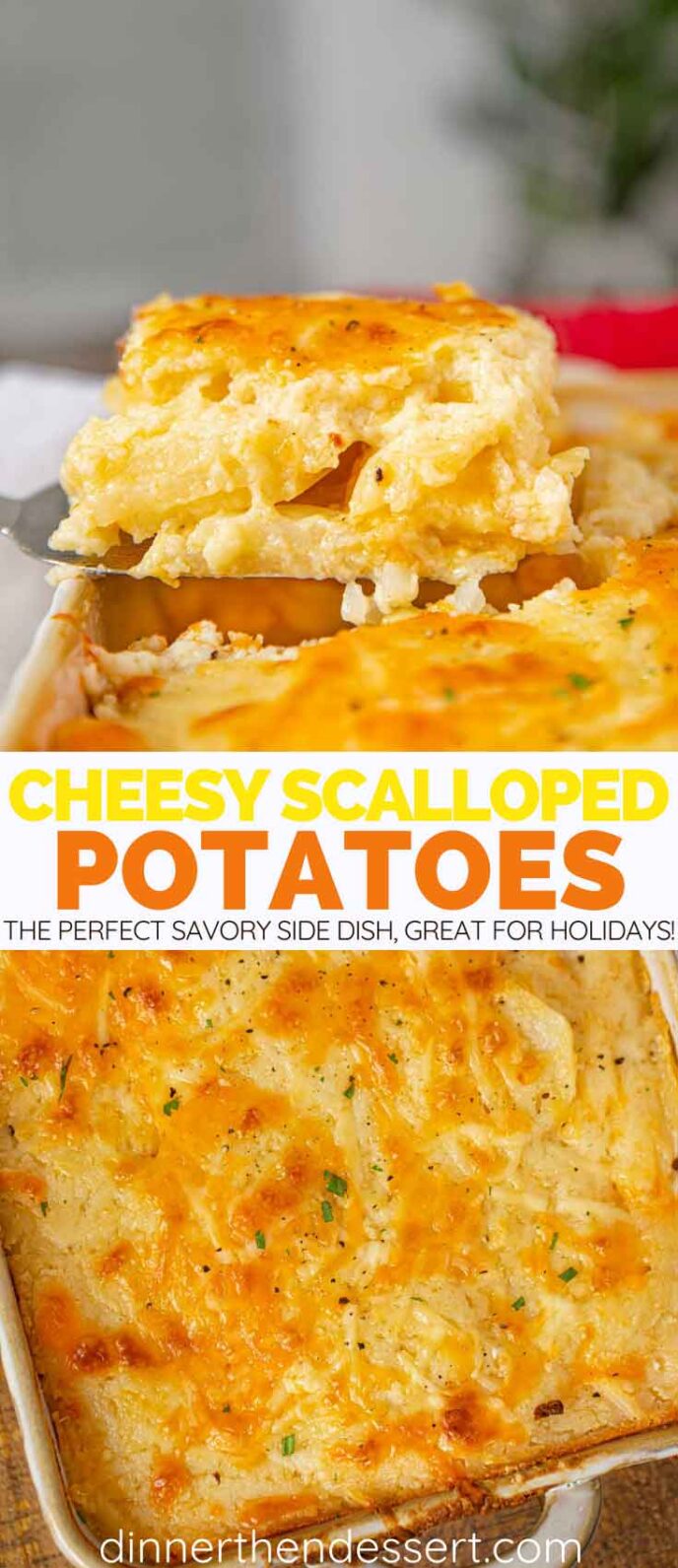 Cheesy Scalloped Potatoes Recipe - Dinner, then Dessert