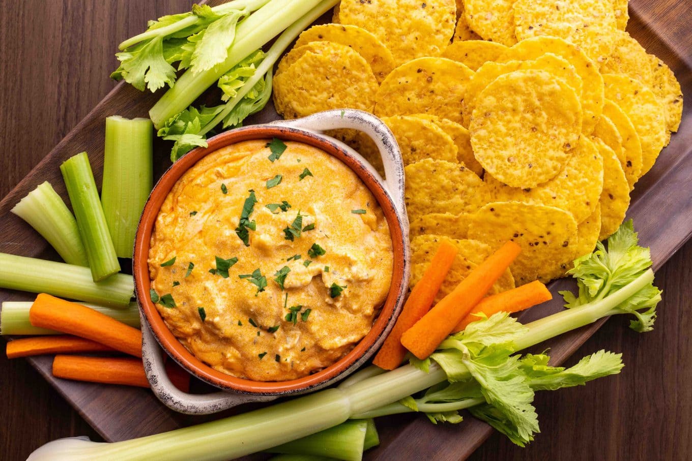 Slow Cooker Buffalo Chicken Dip Collage