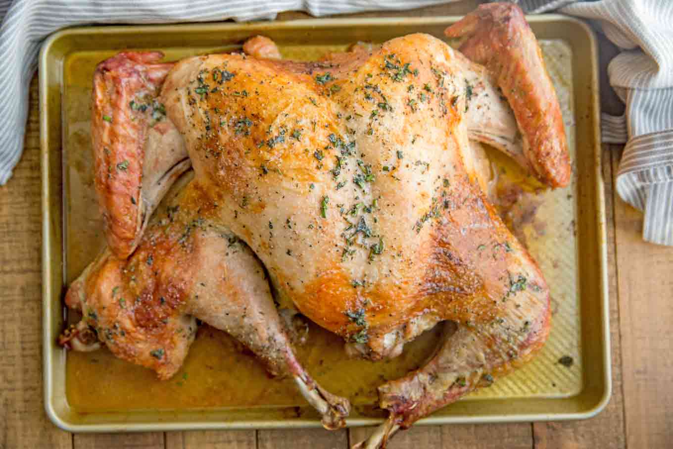Spatchcock Turkey Dinner Then Dessert