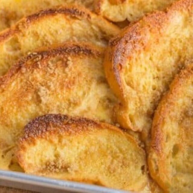 Pan of overnight french toast, 4x3