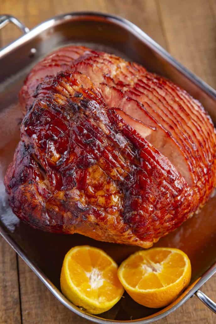 Baked Ham (with Brown Sugar Glaze) - Dinner, then Dessert