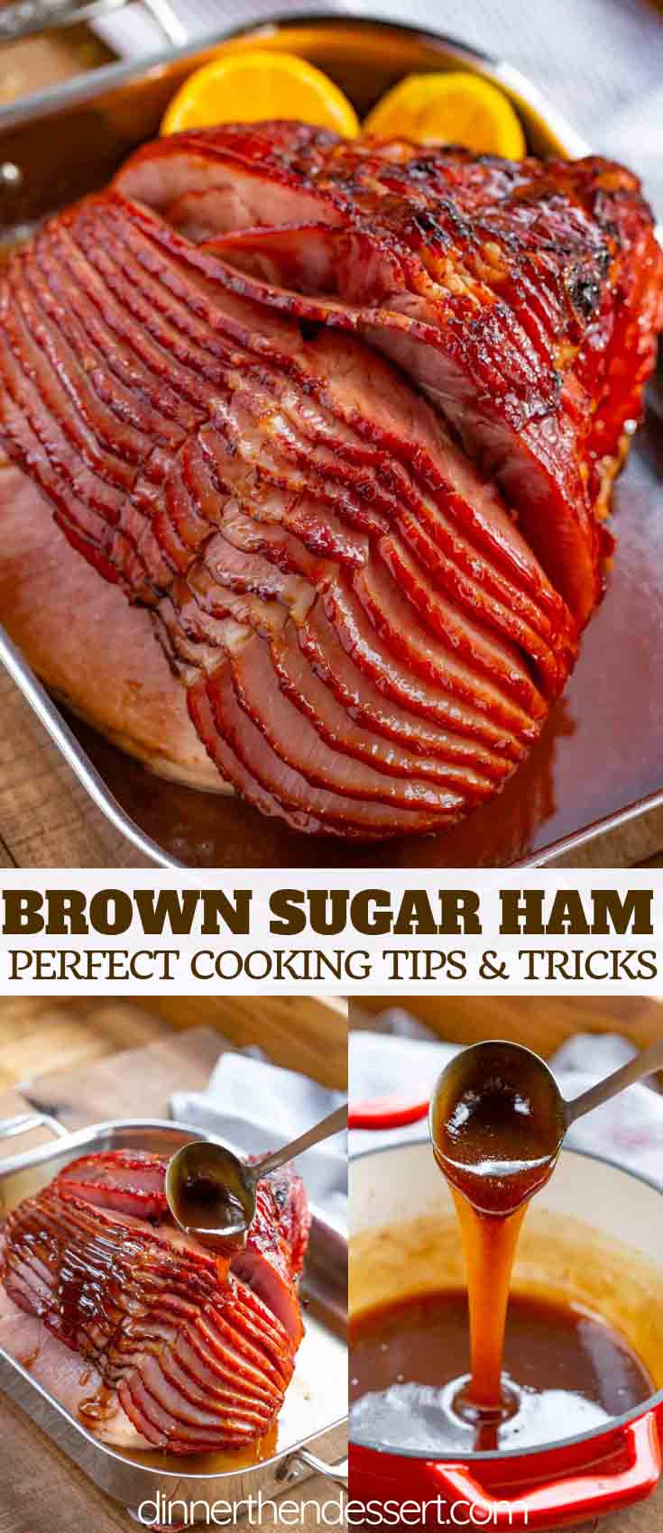 Baked Ham (with Brown Sugar Glaze) - Dinner, then Dessert