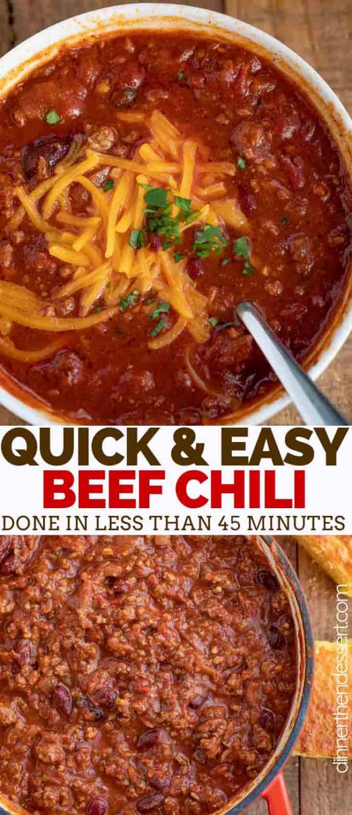 Classic Beef Chili Recipe [VIDEO] - Dinner, then Dessert