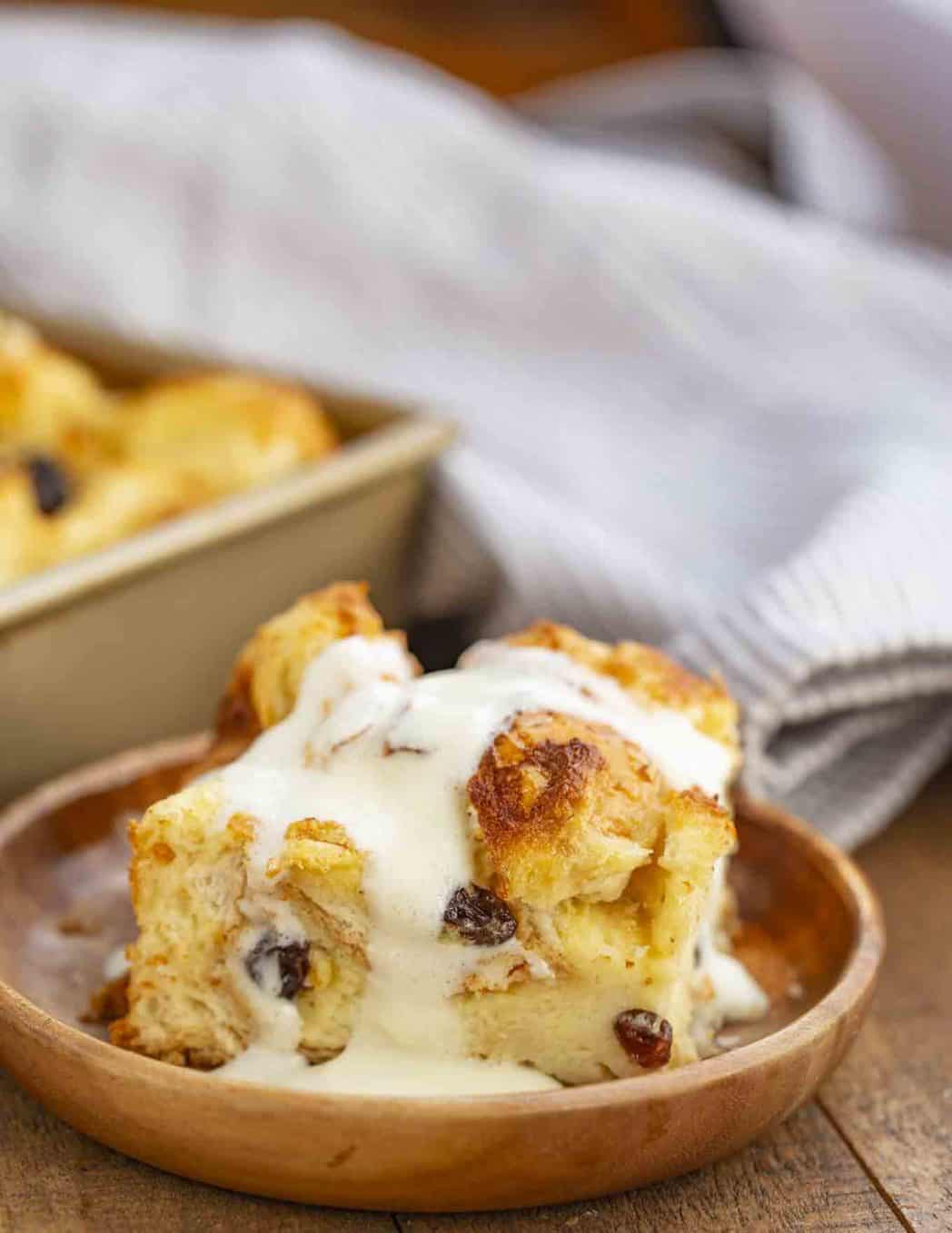 Bread Pudding with Vanilla Sauce