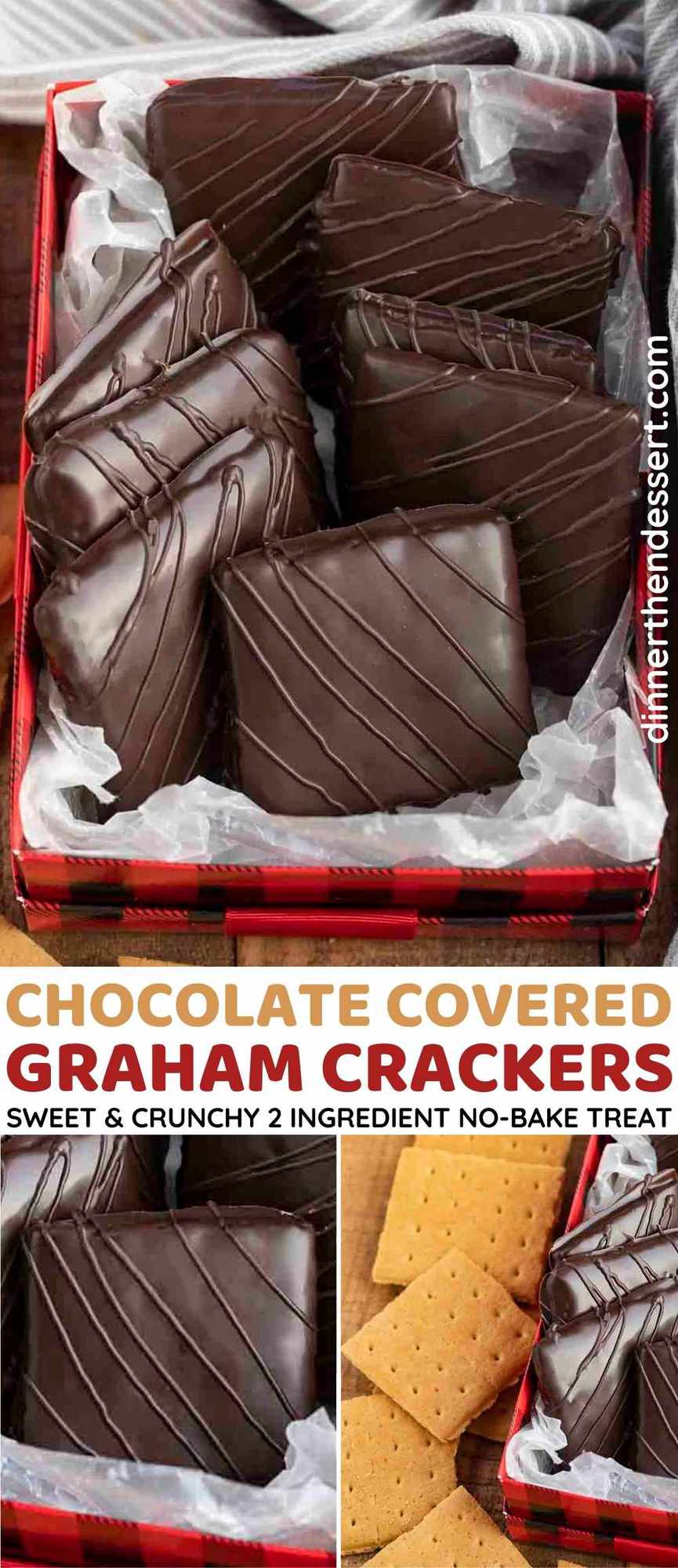 Chocolate Covered Graham Crackers Collage
