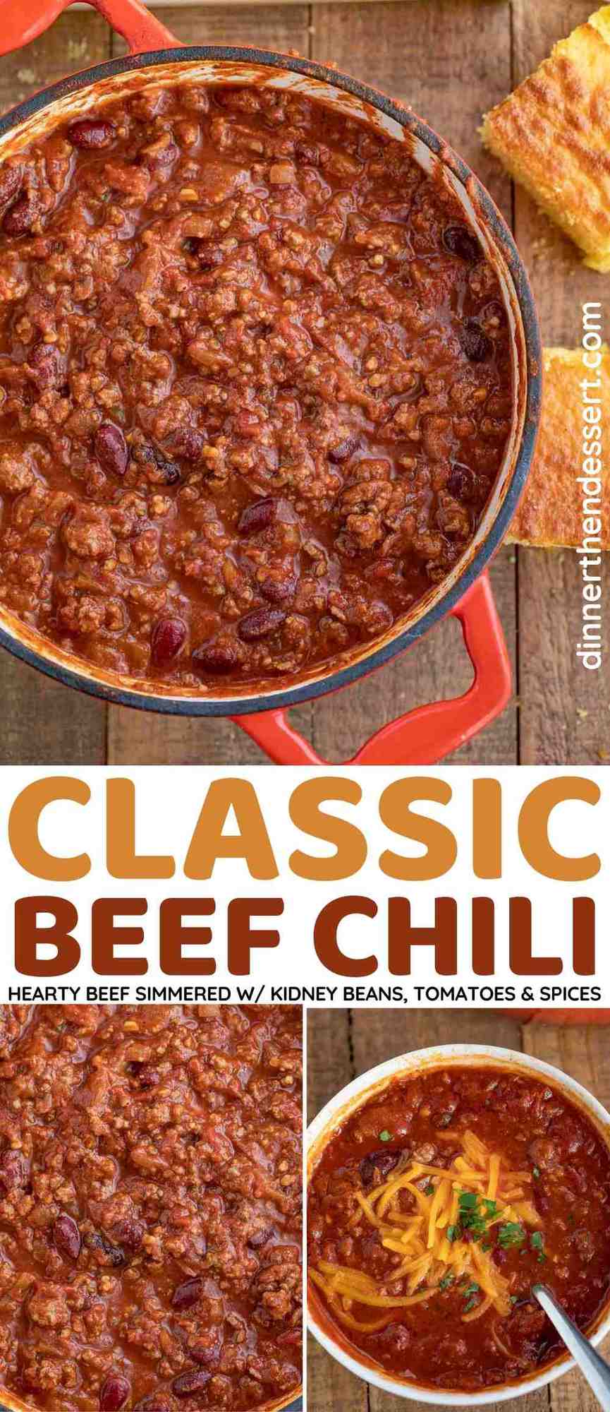 Classic Beef Chili Recipe [VIDEO] - Dinner, then Dessert