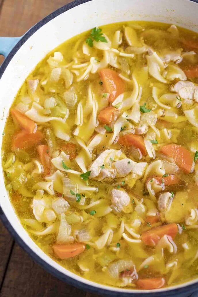 Recipe for chicken noodle soup using whole chicken