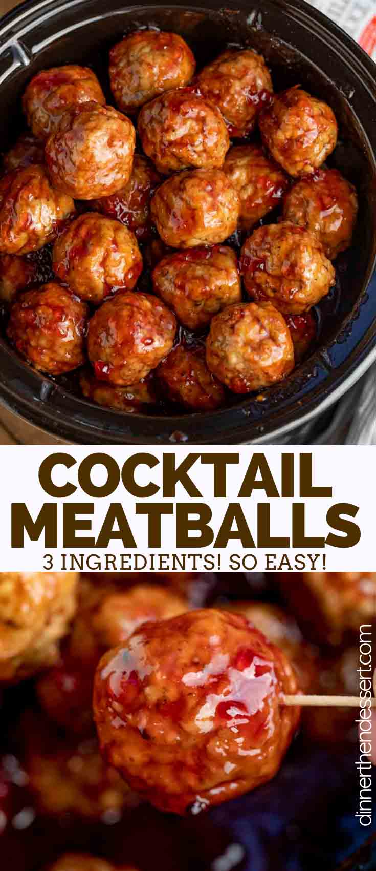 Cocktail Meatballs - Dinner, then Dessert