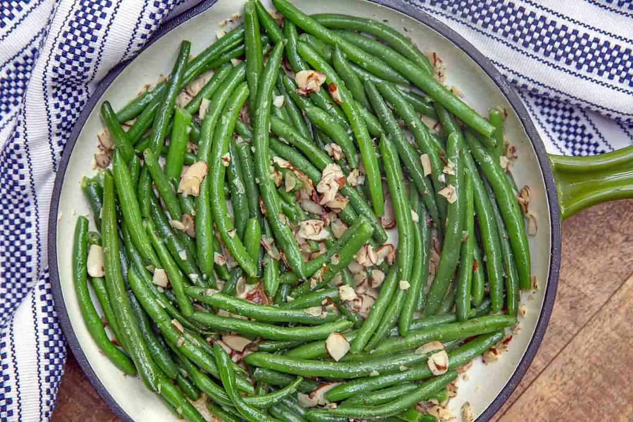 Green Bean Almondine - Dinner, then Dessert