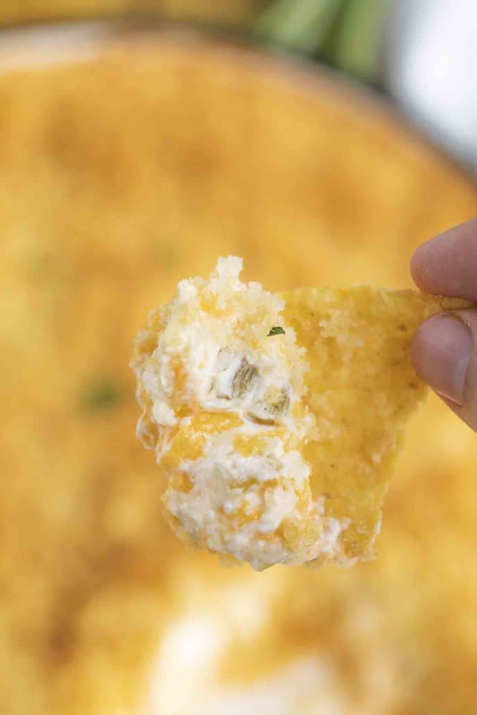 Jalapeno Popper Dip on Chip