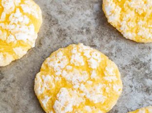 Lemon Crinkle Cookies