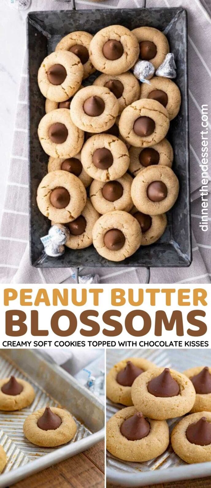 Peanut Butter Blossom Cookie Recipe (So Easy!) - Dinner, then Dessert