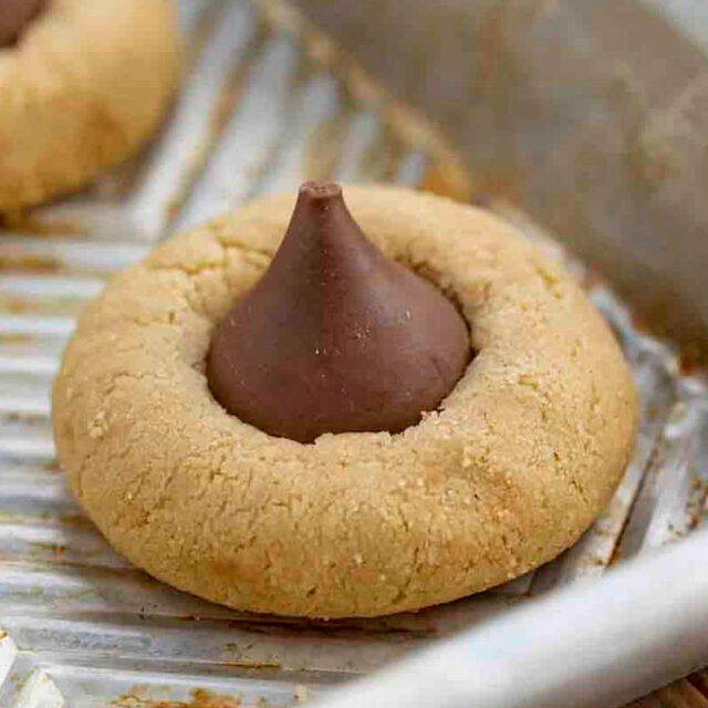 Cookie on wavy cookie sheet