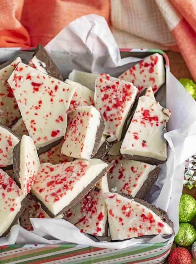 4 Ingredient Peppermint Bark