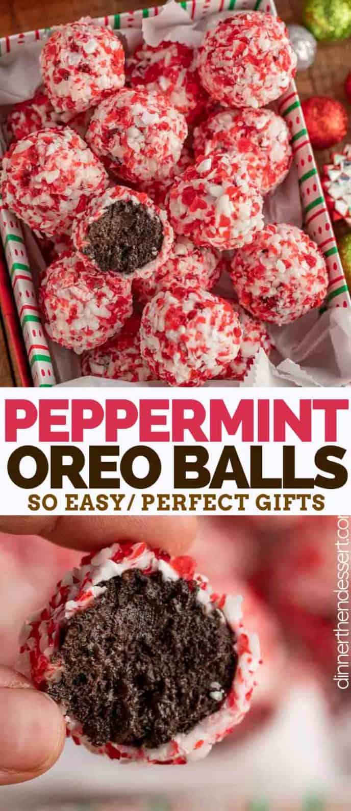 Peppermint Oreo Truffles