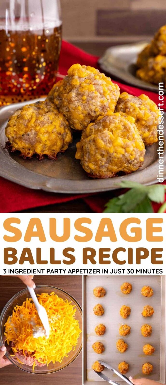 Sausage Balls Collage