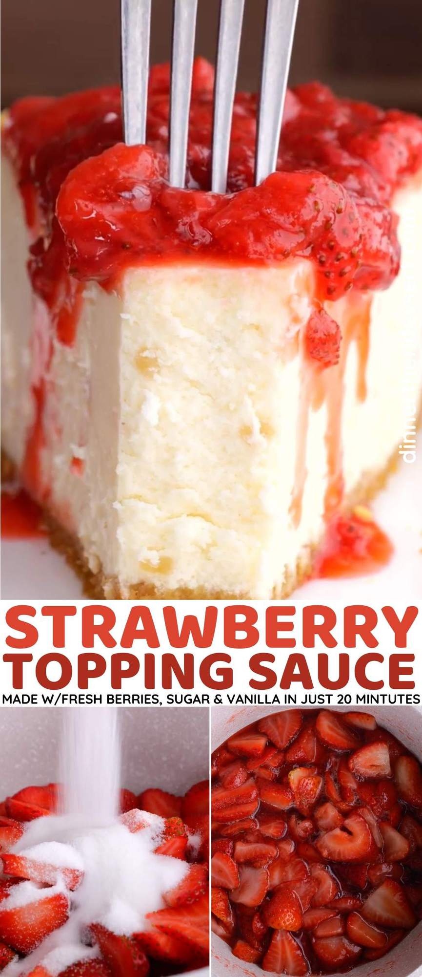 Easy Strawberry Topping (For Cheesecake & More!) - Sweets & Thank You