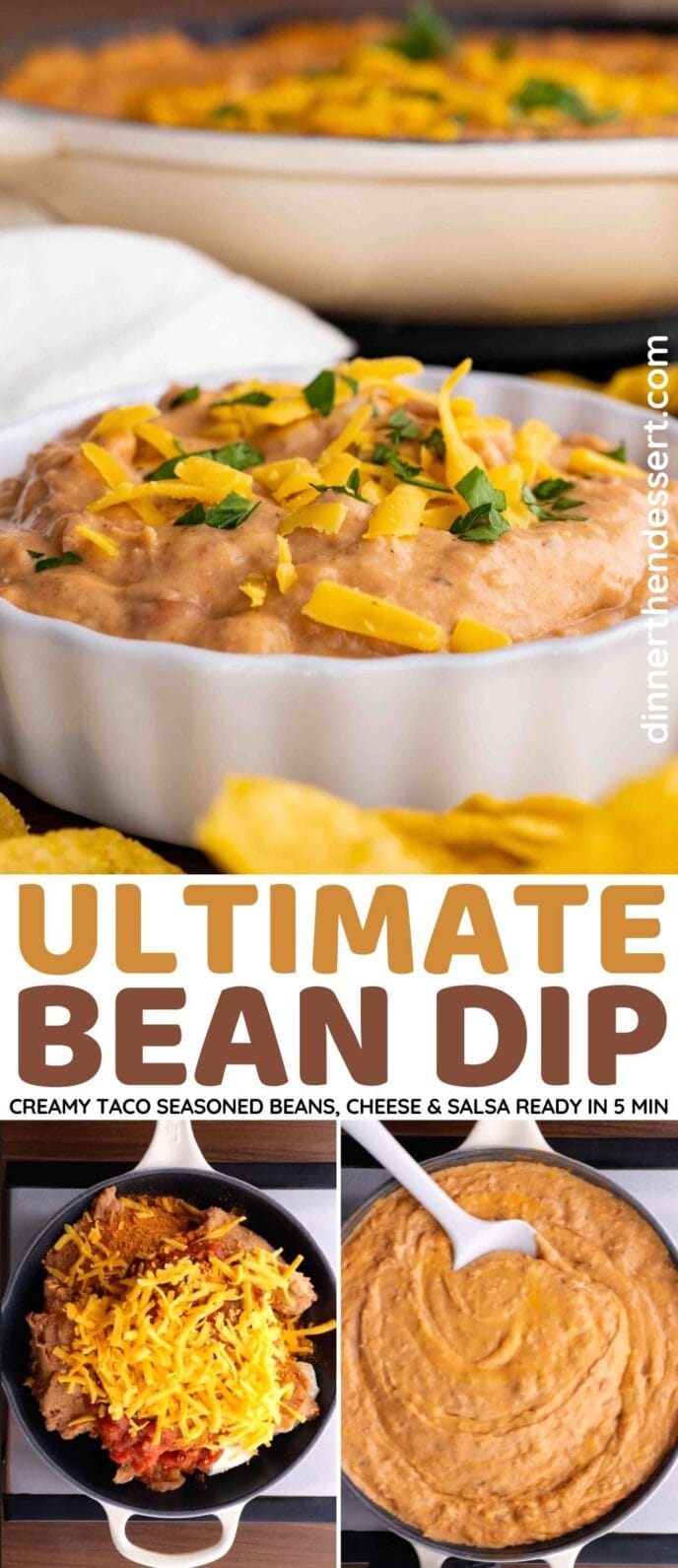 Ultimate Bean Dip Collage