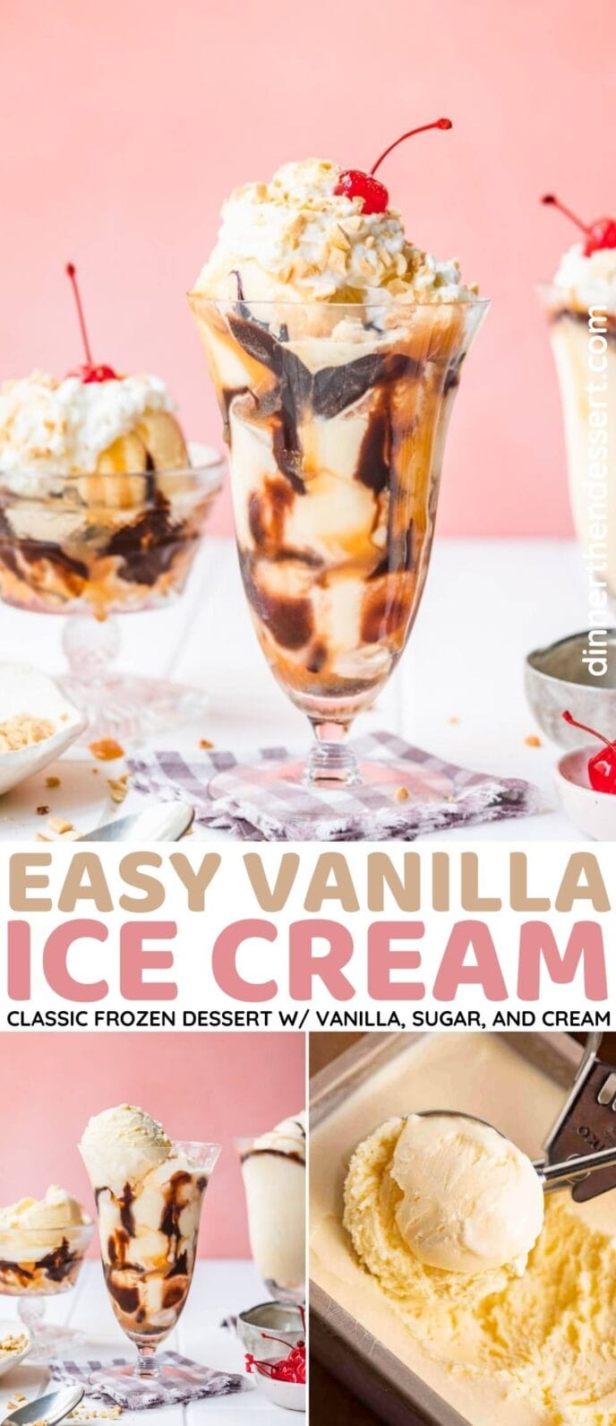 Vanilla Ice Cream Collage