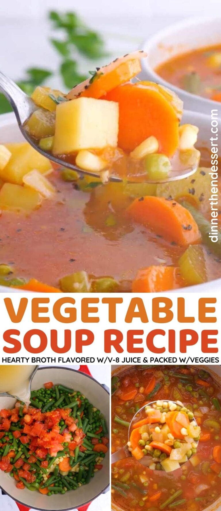 Vegetable Soup Recipe [+VIDEO] - Dinner, then Dessert