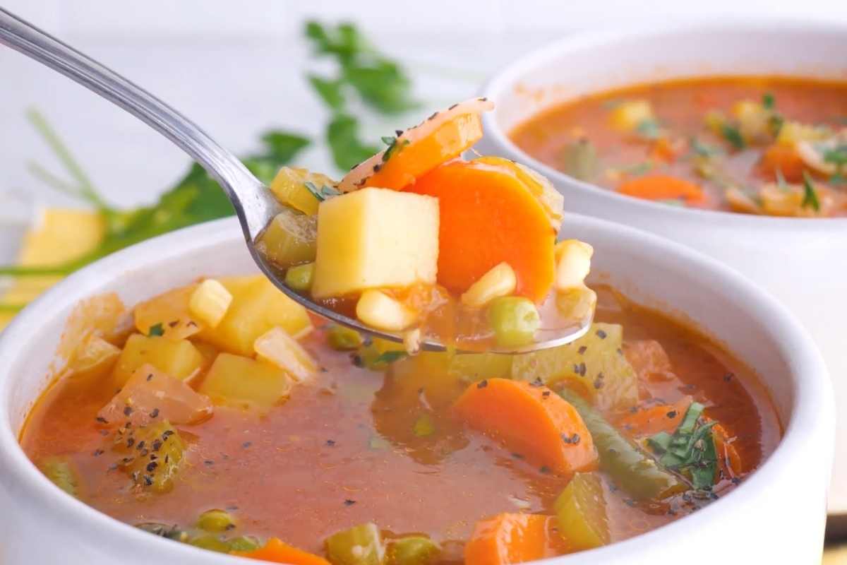 Vegetable Soup Recipe [VIDEO] - Dinner, then Dessert