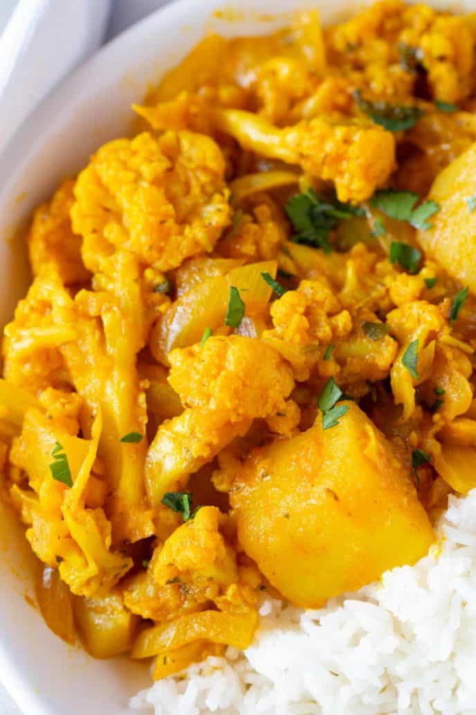 Aloo Gobi with Cauliflower and Potatoes