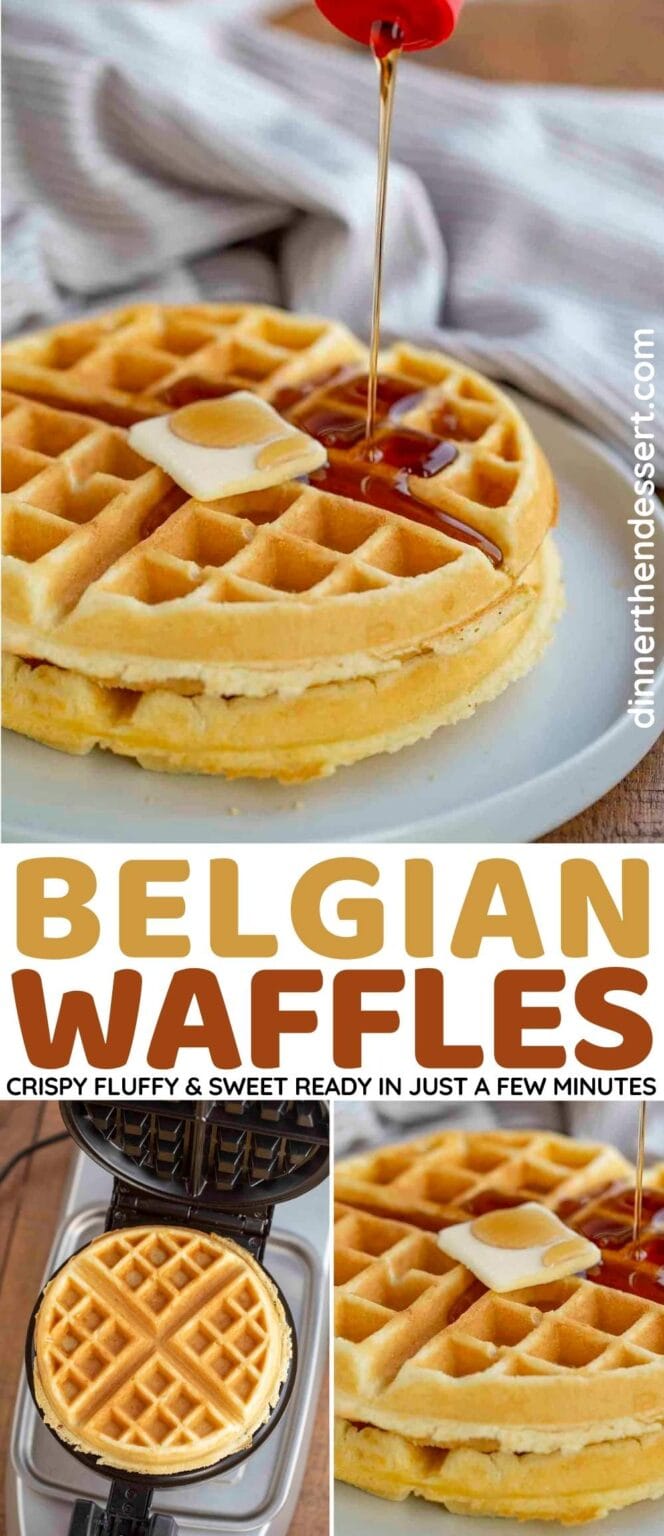 Fluffiest, Crispiest Belgian Waffles Recipe