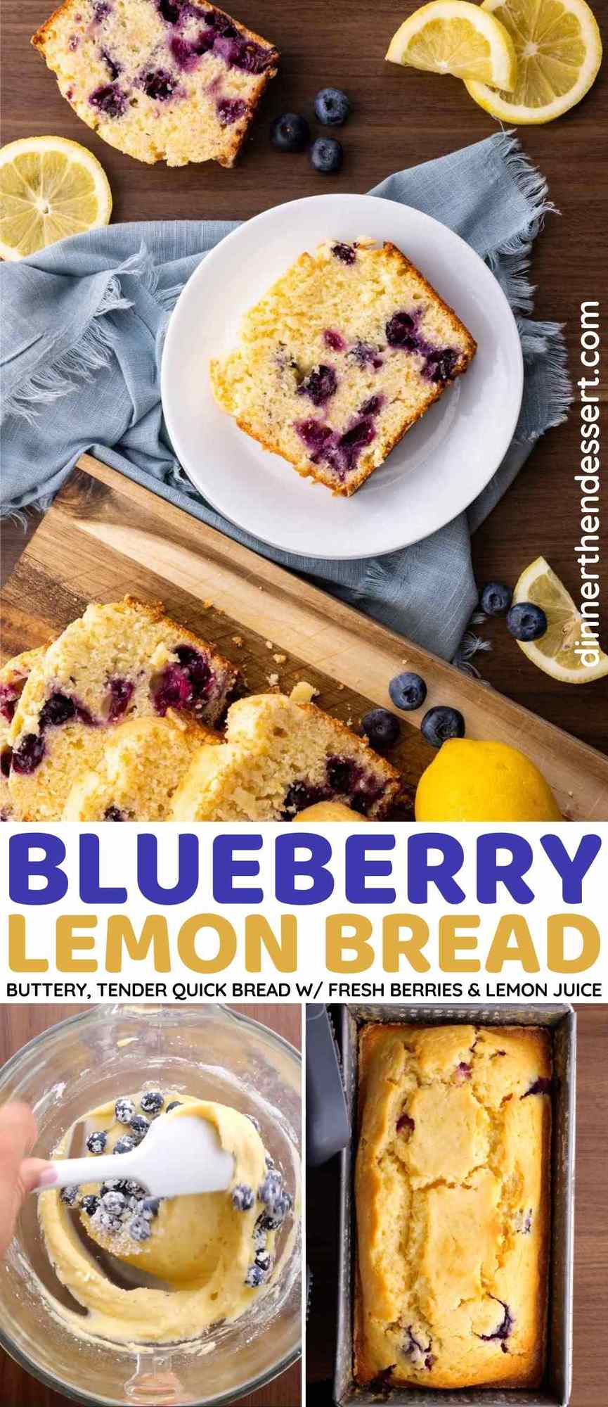 Blueberry Lemon Bread Recipe [VIDEO] - Dinner, then Dessert