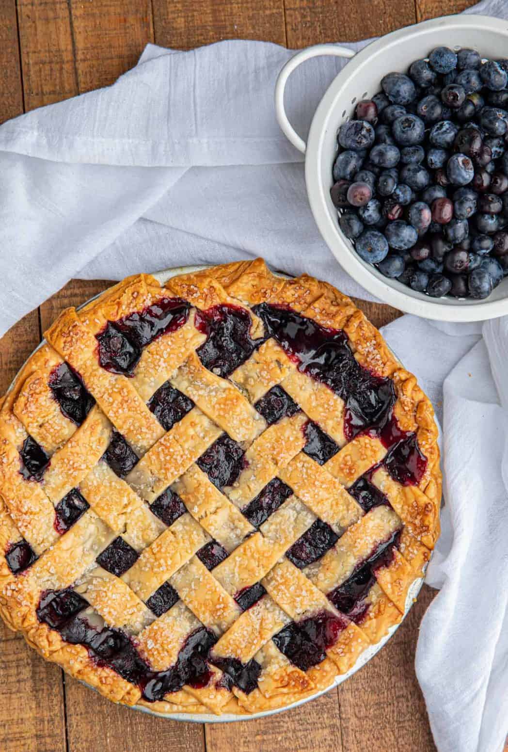 Perfectly Easy Blueberry Pie (w/Lattice Tutorial) - Dinner, then Dessert