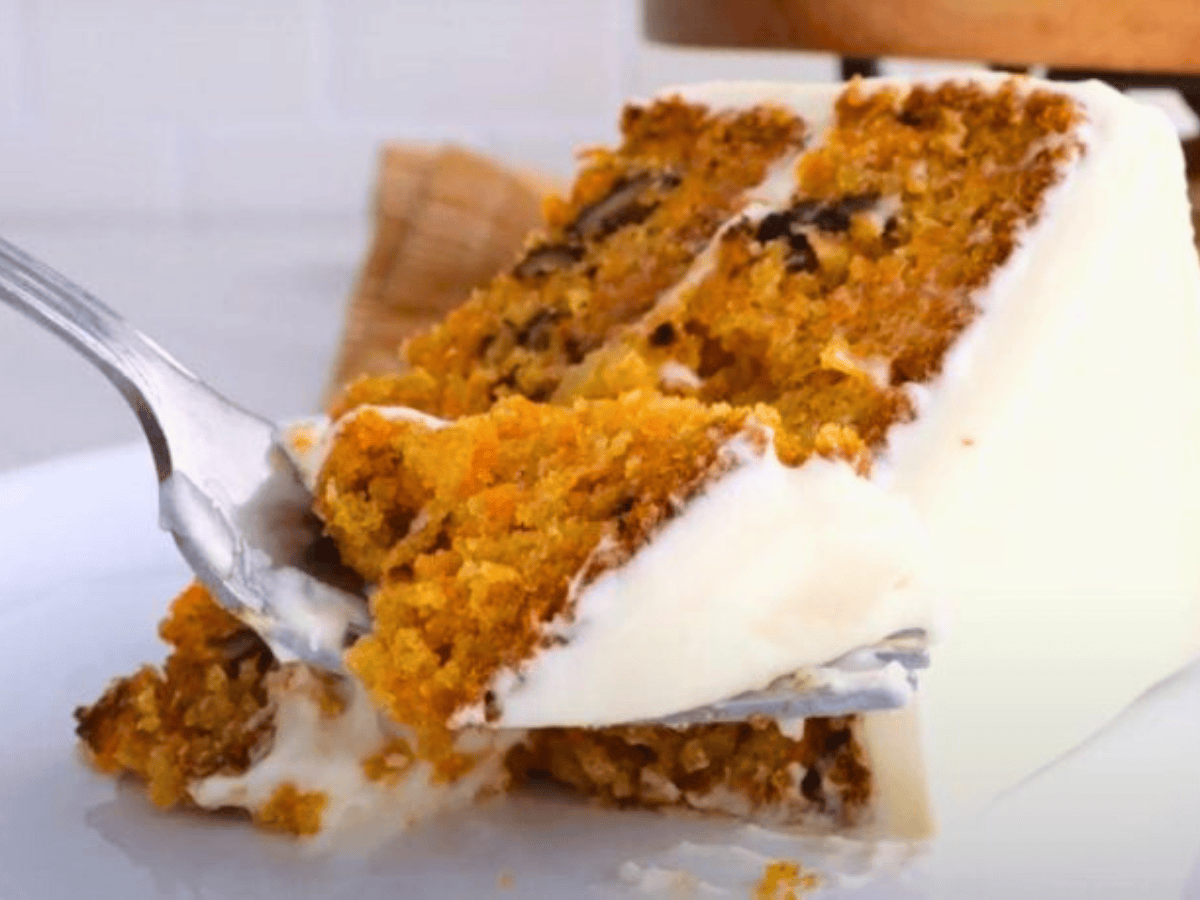 Slice of cake with fork