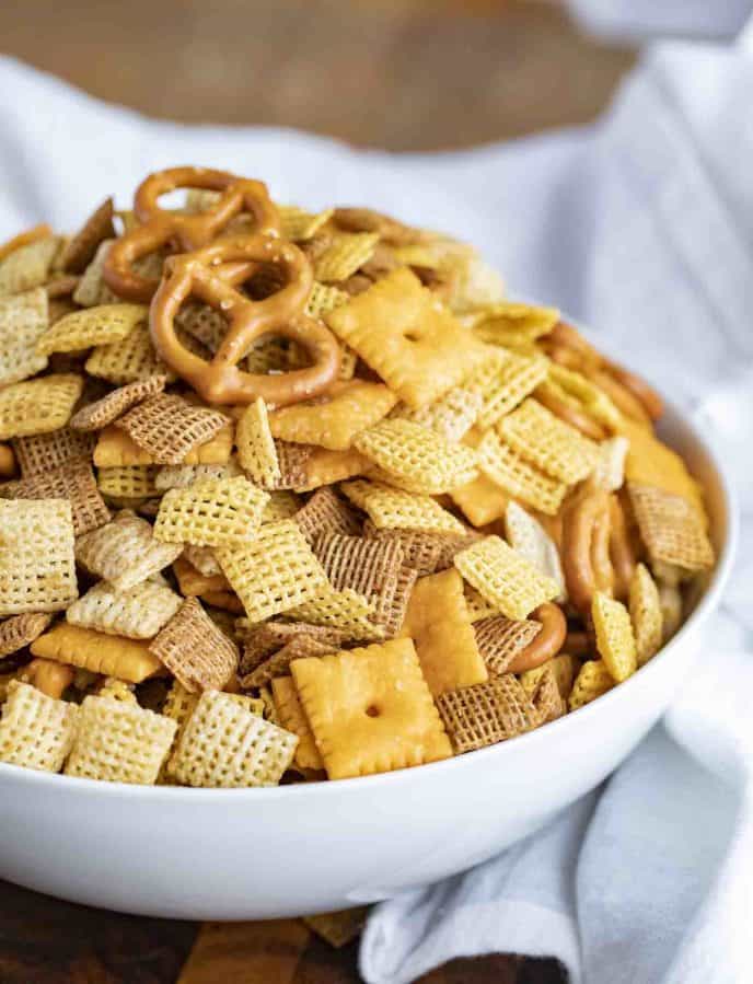 Chex Mix - Dinner, then Dessert