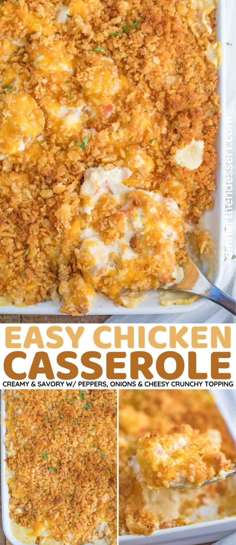 Easy Chicken Casserole Recipe [VIDEO] - Dinner, Then Dessert