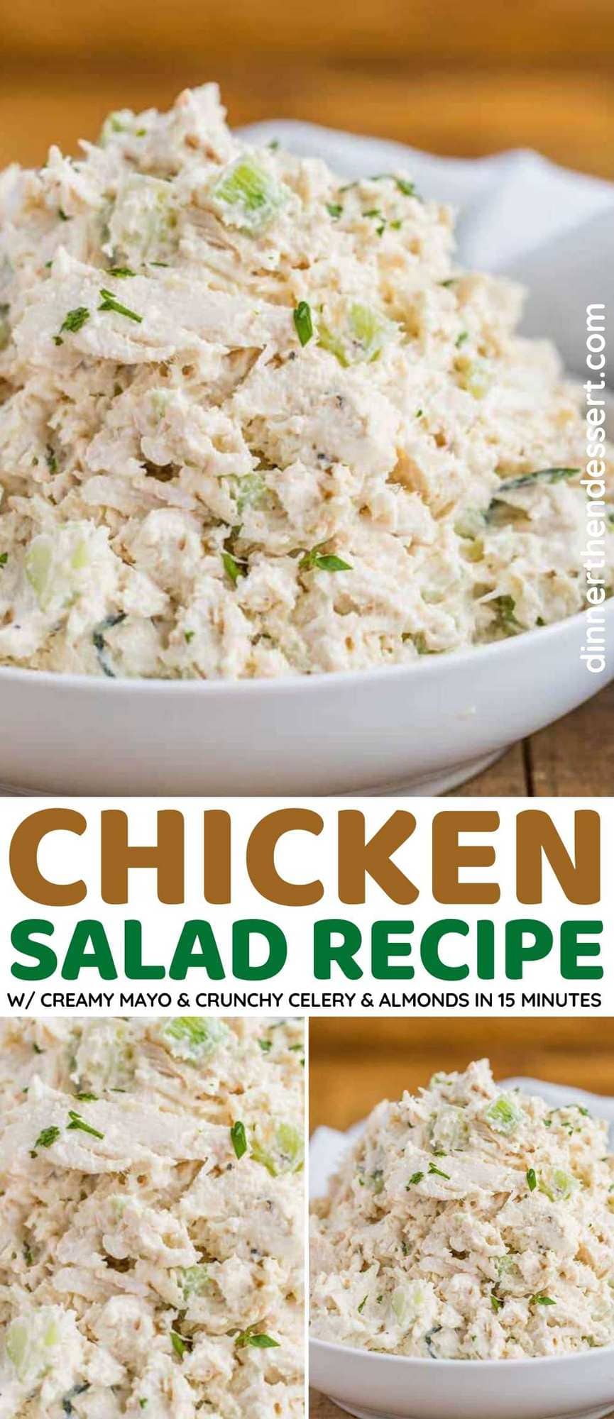 Classic Chicken Salad Recipe [+VIDEO] - Dinner, then Dessert