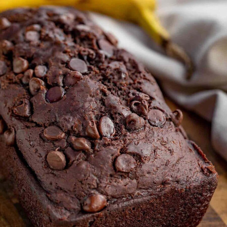 Chocolate Banana Bread Loaf