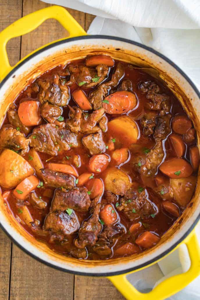 Classic Beef Stew Dinner Then Dessert