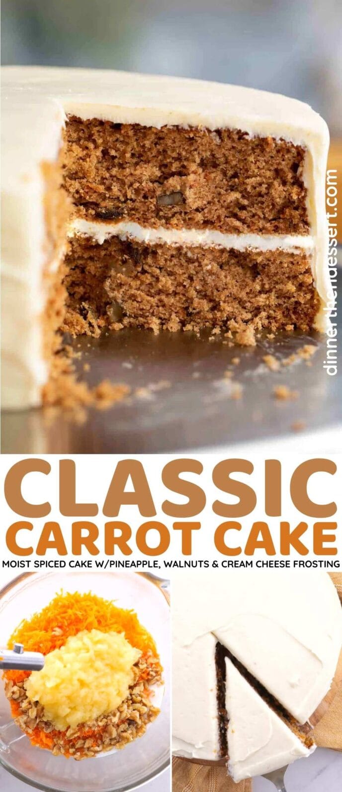 Classic Carrot Cake Collage