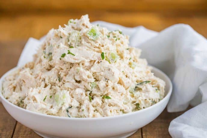 Classic Chicken Salad in serving bowl