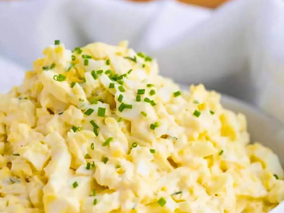 Close up of egg mixture