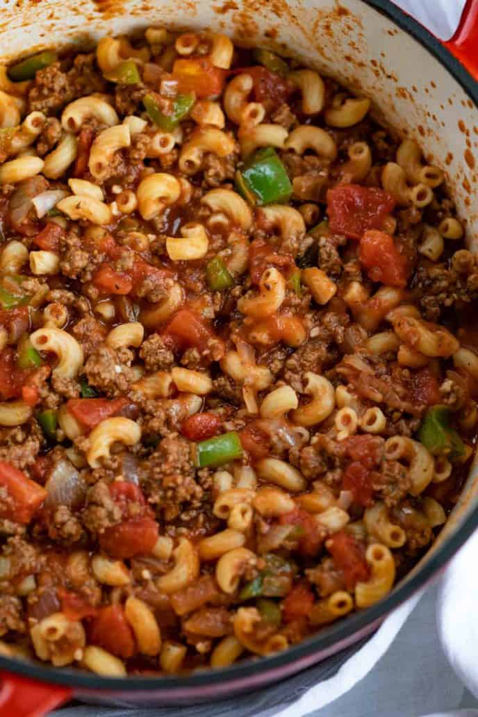 Classic American Meat and Pasta Goulash