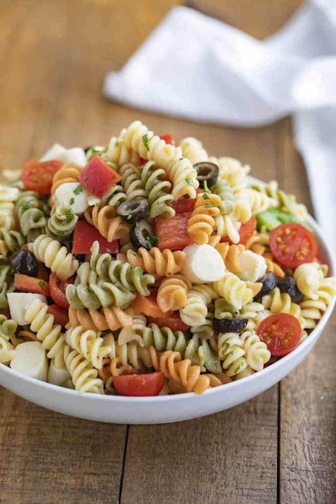 Easy Pasta Salad Recipe [VIDEO] - Dinner, then Dessert