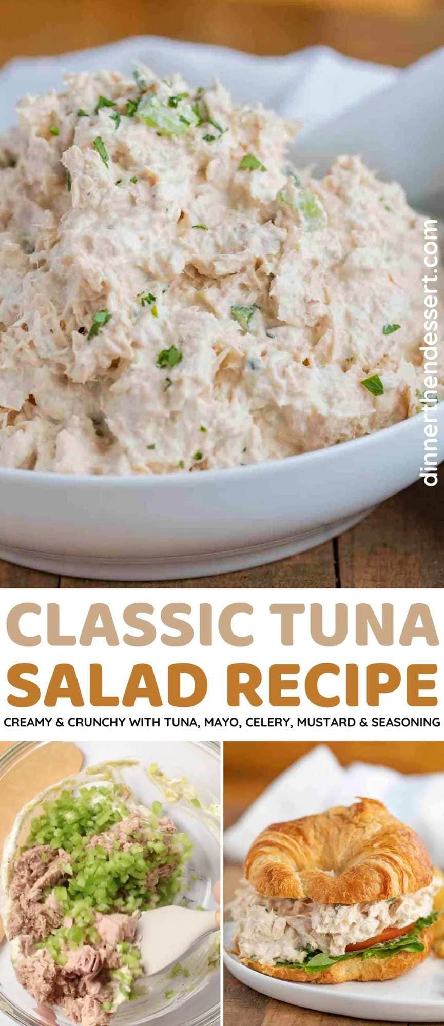 Classic Tuna Salad Collage