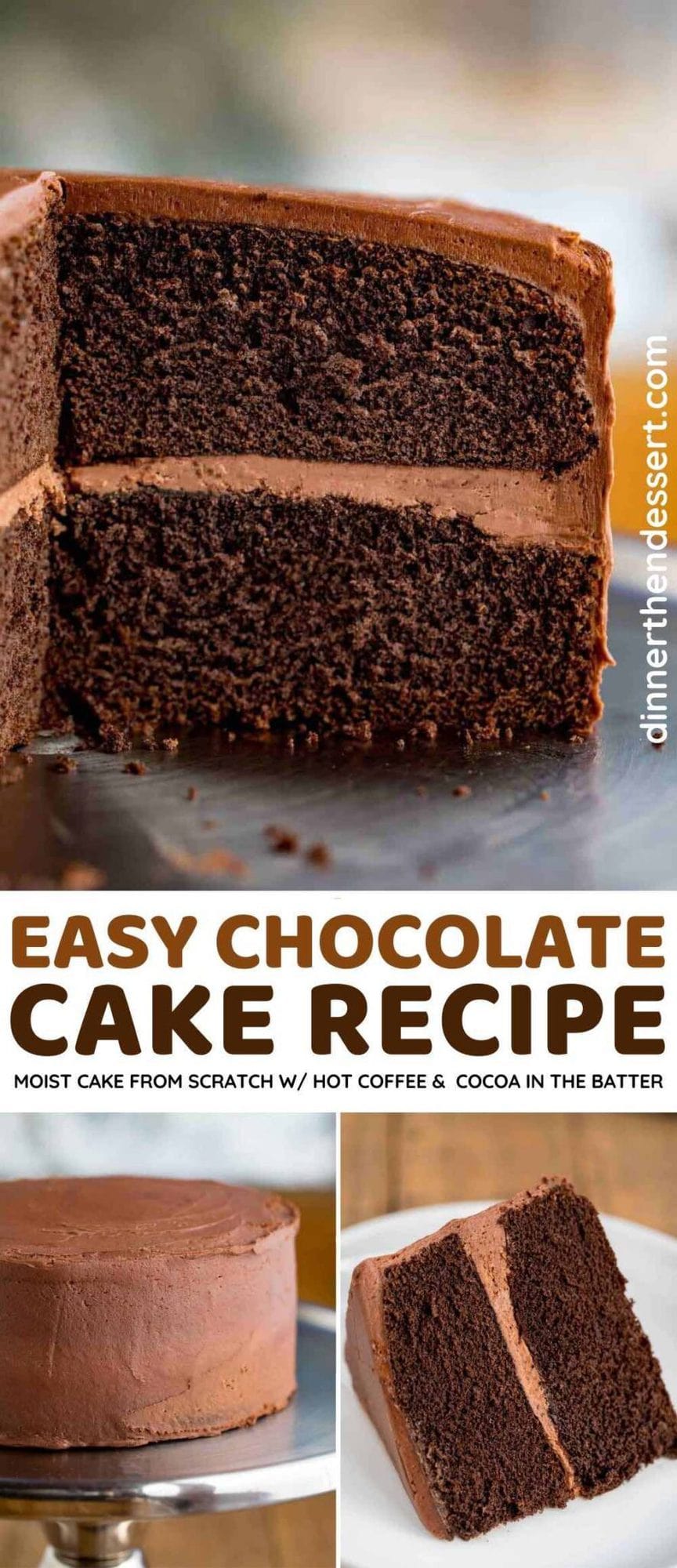 Easy Chocolate Cake [VIDEO] - Dinner, then Dessert