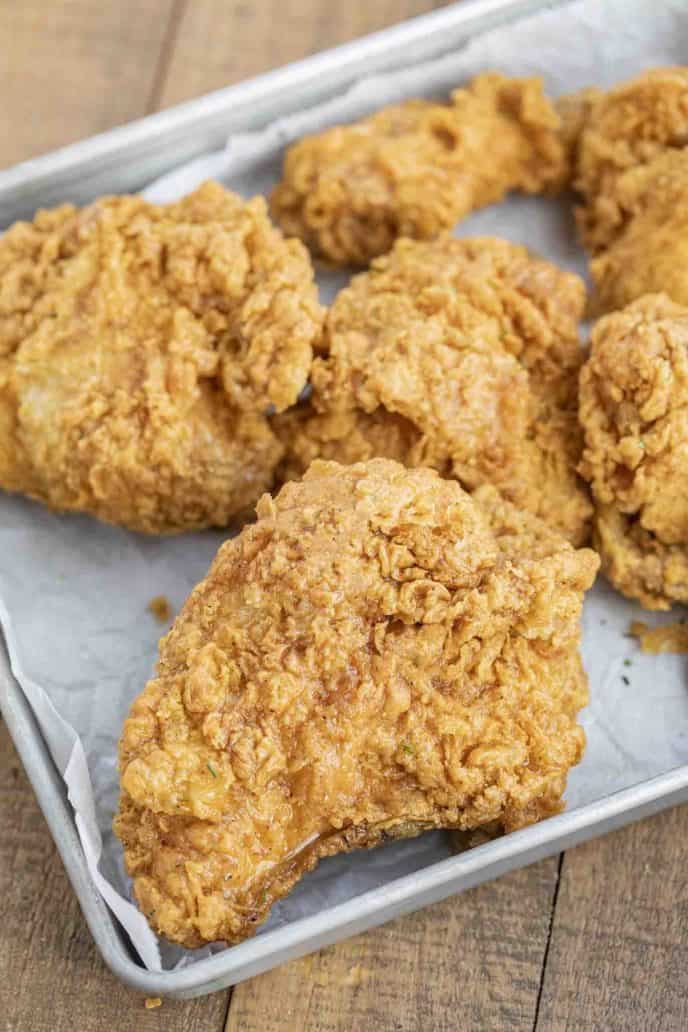 What is the best flour to use for fried chicken Super Crispy Fried Chicken Dinner Then Dessert