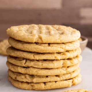 Baked dessert on a stack