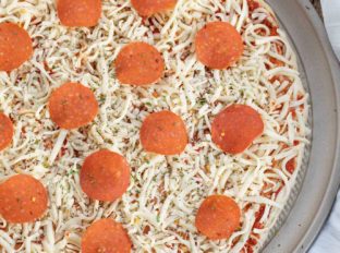 Pizza Dough making Pepperoni Pizza