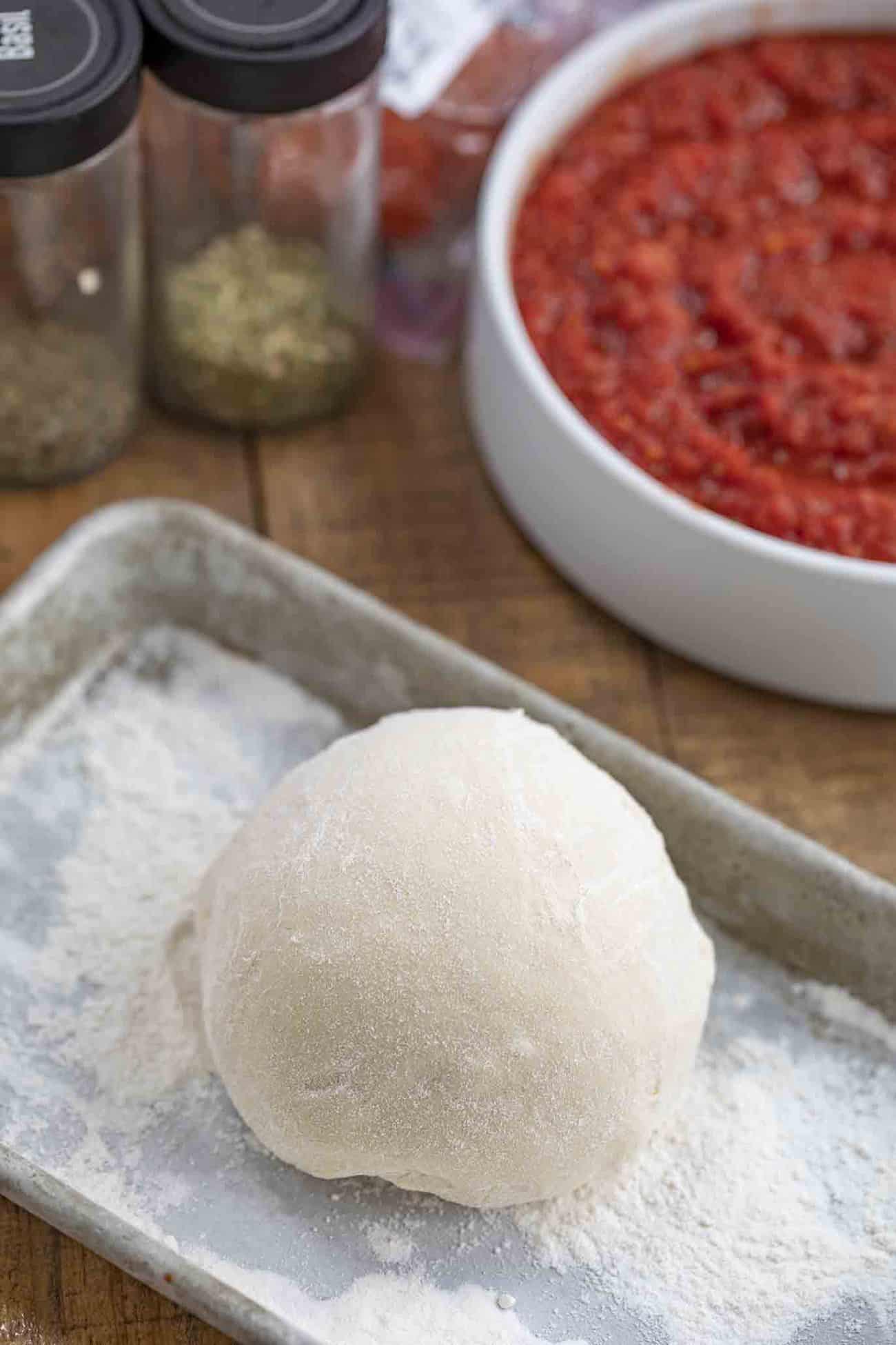 Easy Pizza Dough Dinner, then Dessert